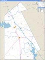 Live Oak, Tx Carrier Route Wall Map